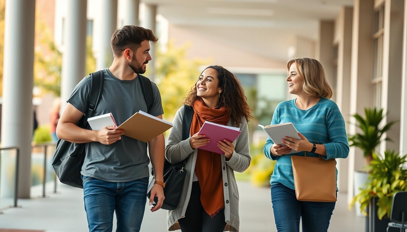 Students working in research laboratory